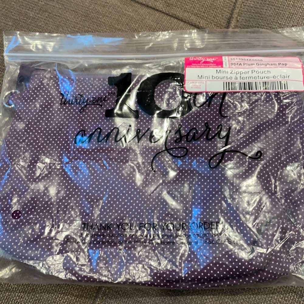 Thirty one mini zipper pouch